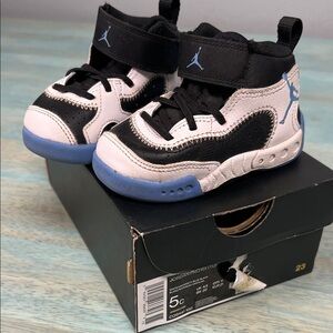 Jordan Kids Sneakers - Black, White, and Blue